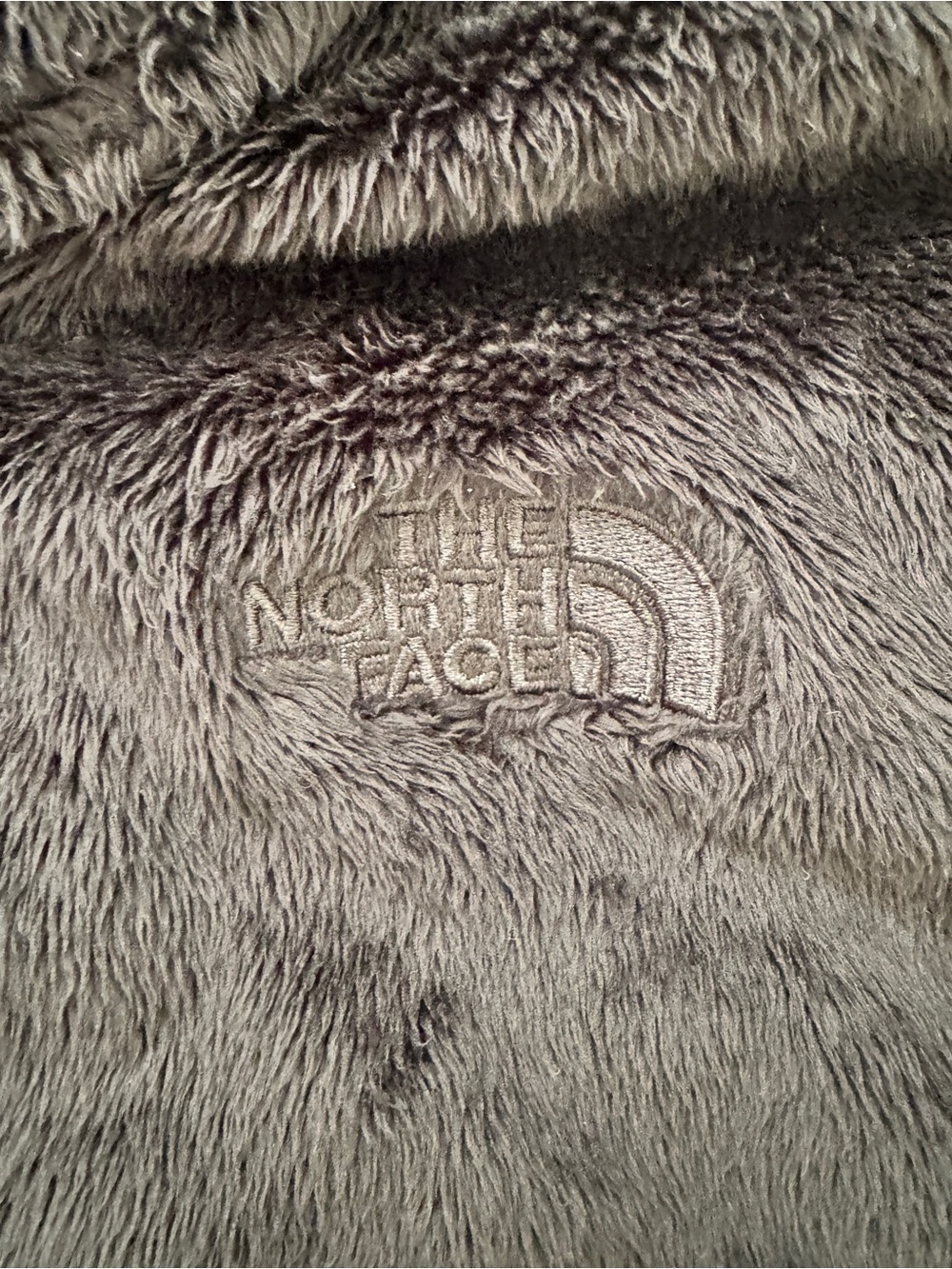 The North Face Kids Osolita Fleece Pile Fuzzy Jacket Coat Full Zip Black Sz XL - Picture 9 of 13